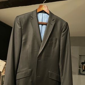 Mens Jet black Ted baker suit size 38
